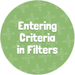 Entering Criteria in Filters Thumbnail